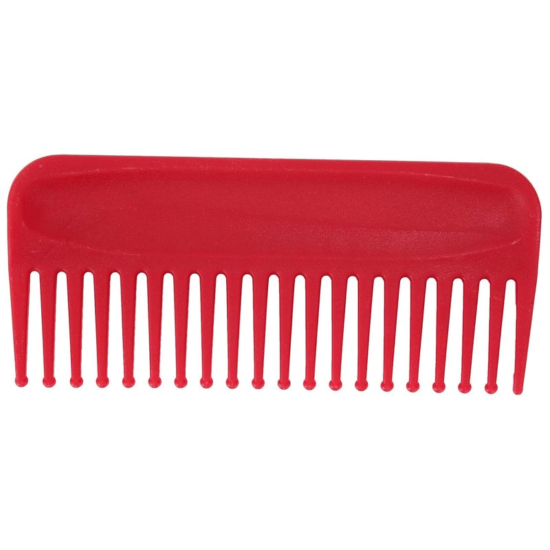 Wide Tooth Detangling Comb For Thick Long Wet Dry Hair Salon Home Travel Red - Image 1